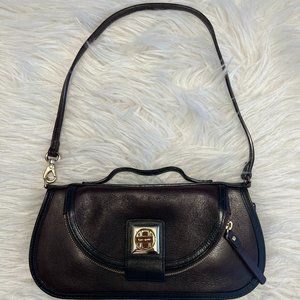 Kate Spade Zipper Wallet with Shoulder Strap in Brown.